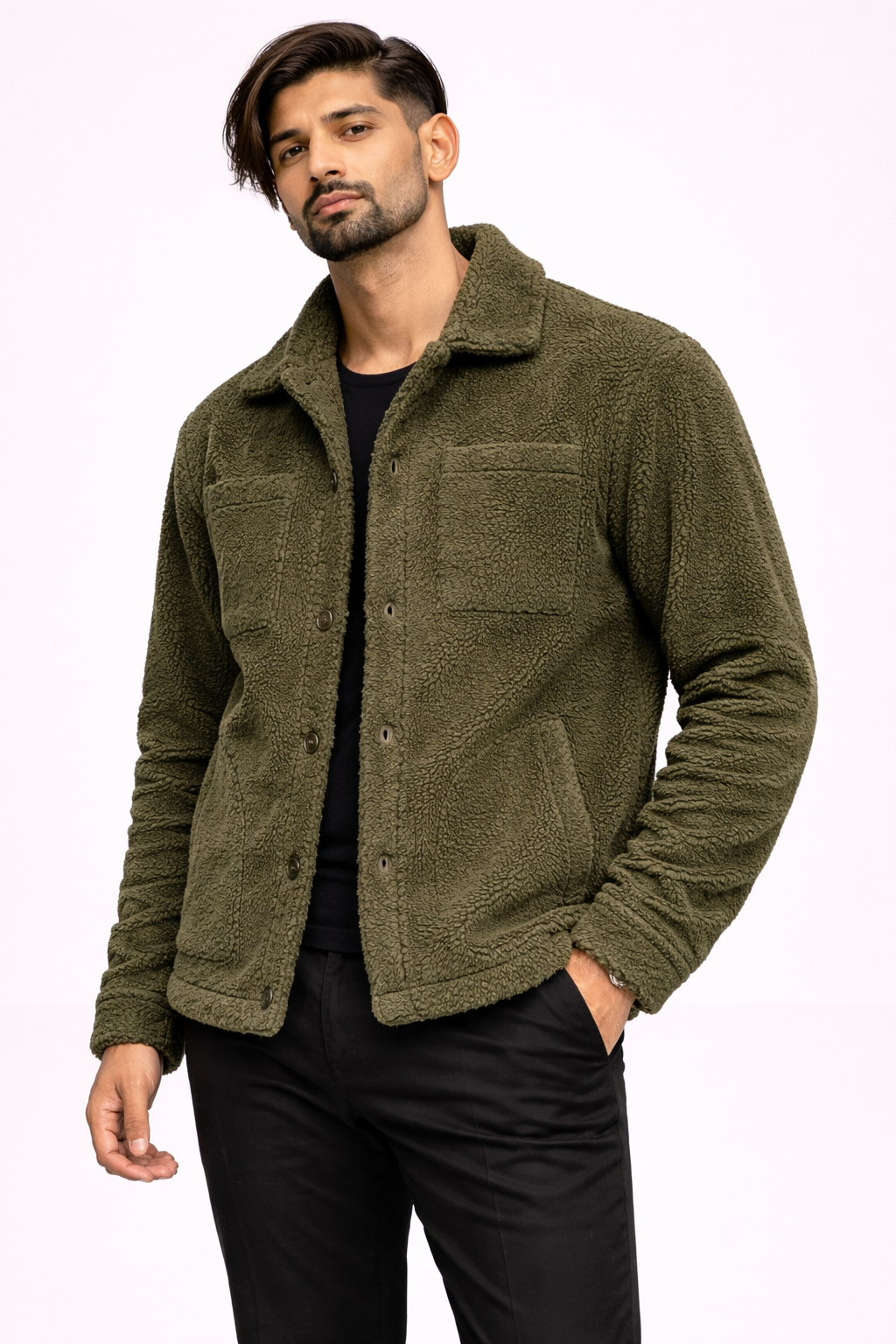 The Atelier Sherpa Jacket – Olive