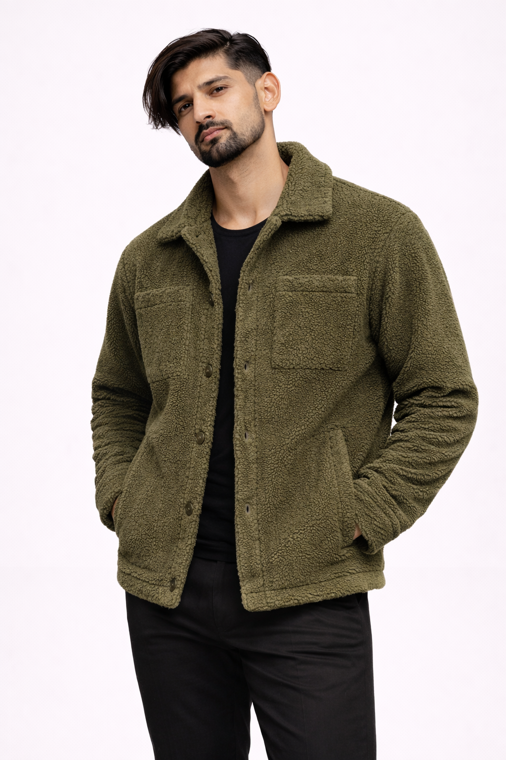The Atelier Sherpa Jacket – Olive