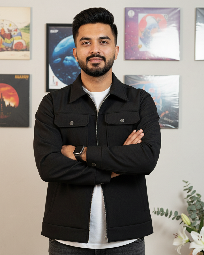 Softshell Trucker Jacket – Black