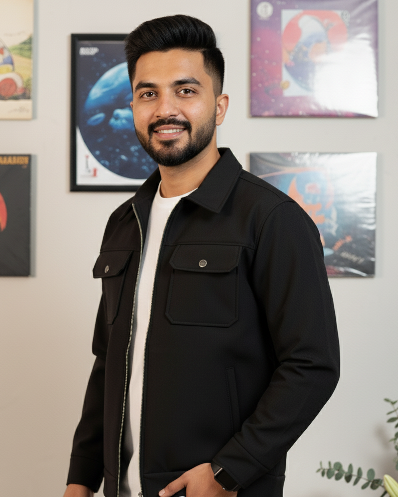 Softshell Trucker Jacket – Black