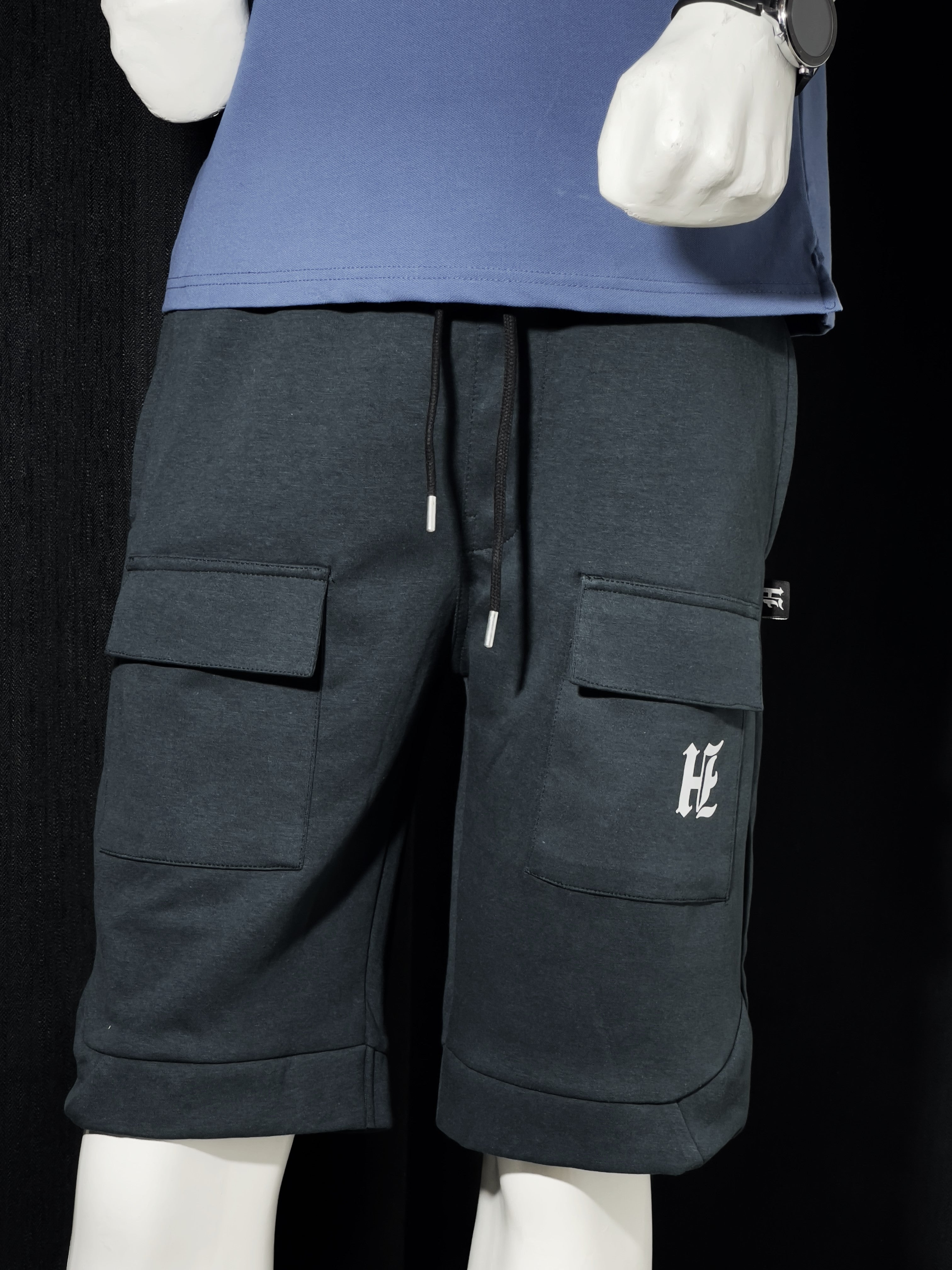 HIZ Cargo Shorts Black