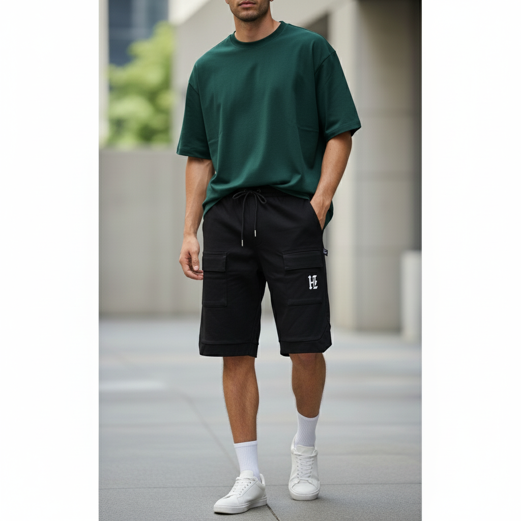 HIZ Cargo Shorts Black