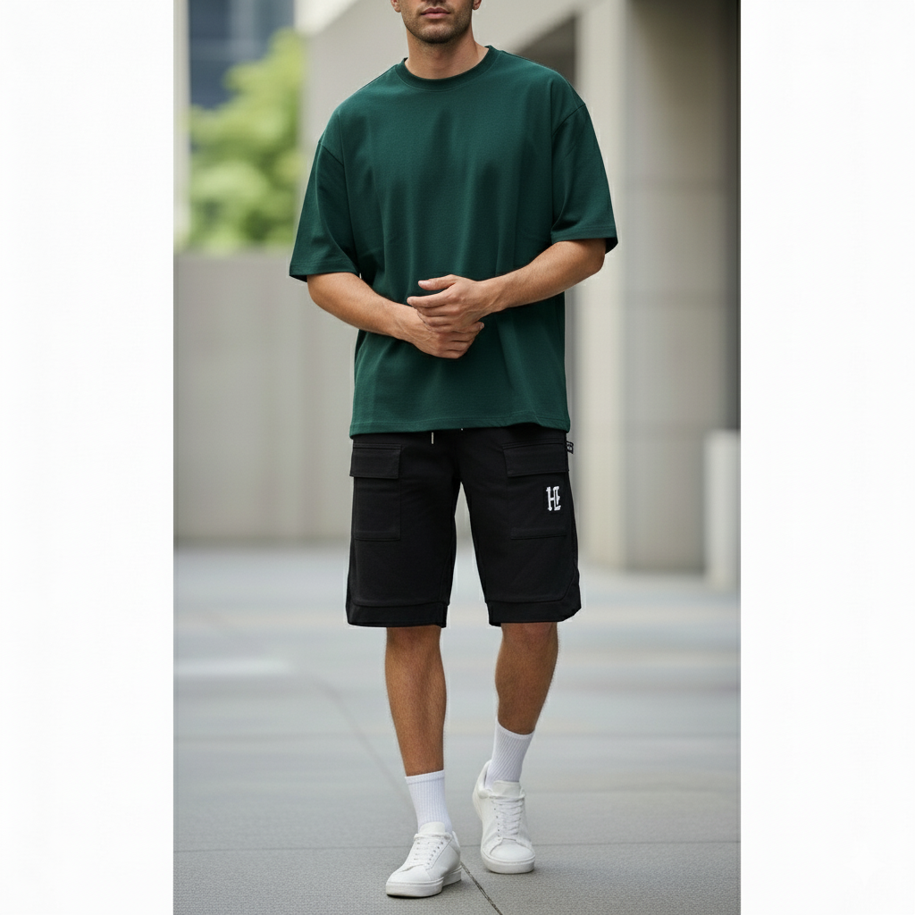 HIZ Cargo Shorts Black