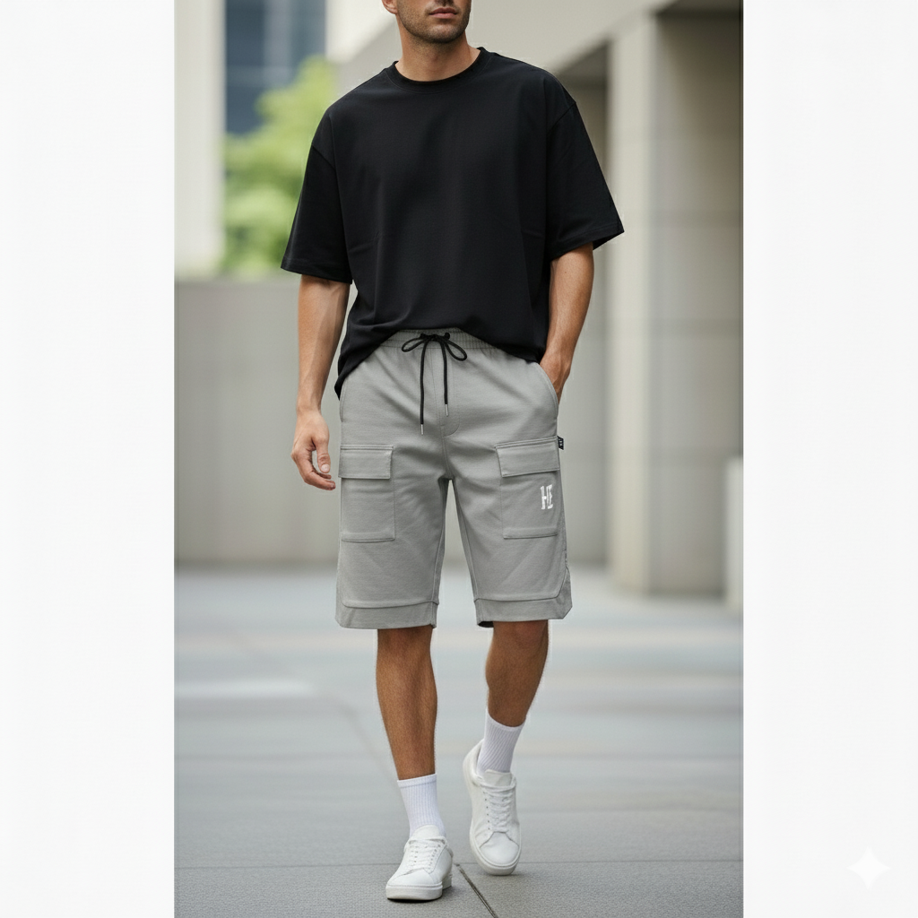 HIZ Cargo Shorts Gray