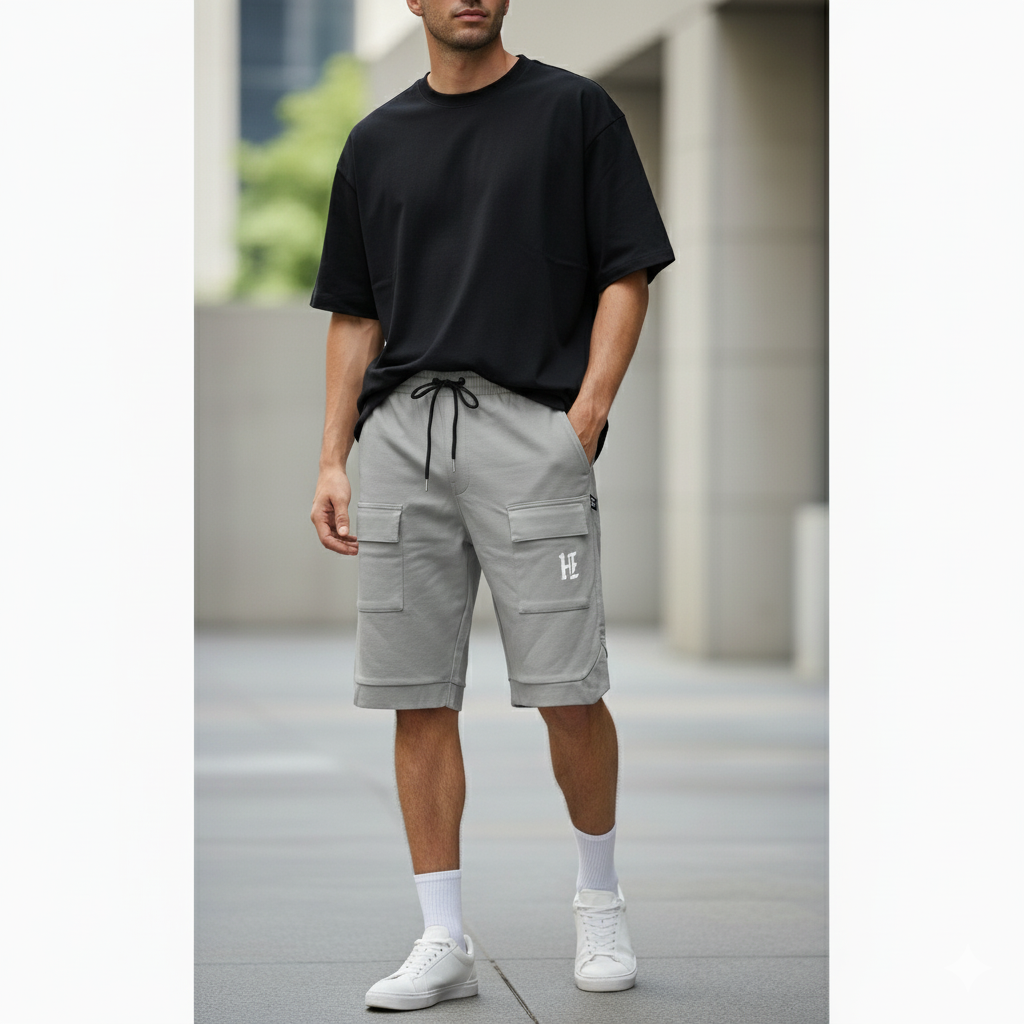 HIZ Cargo Shorts Gray