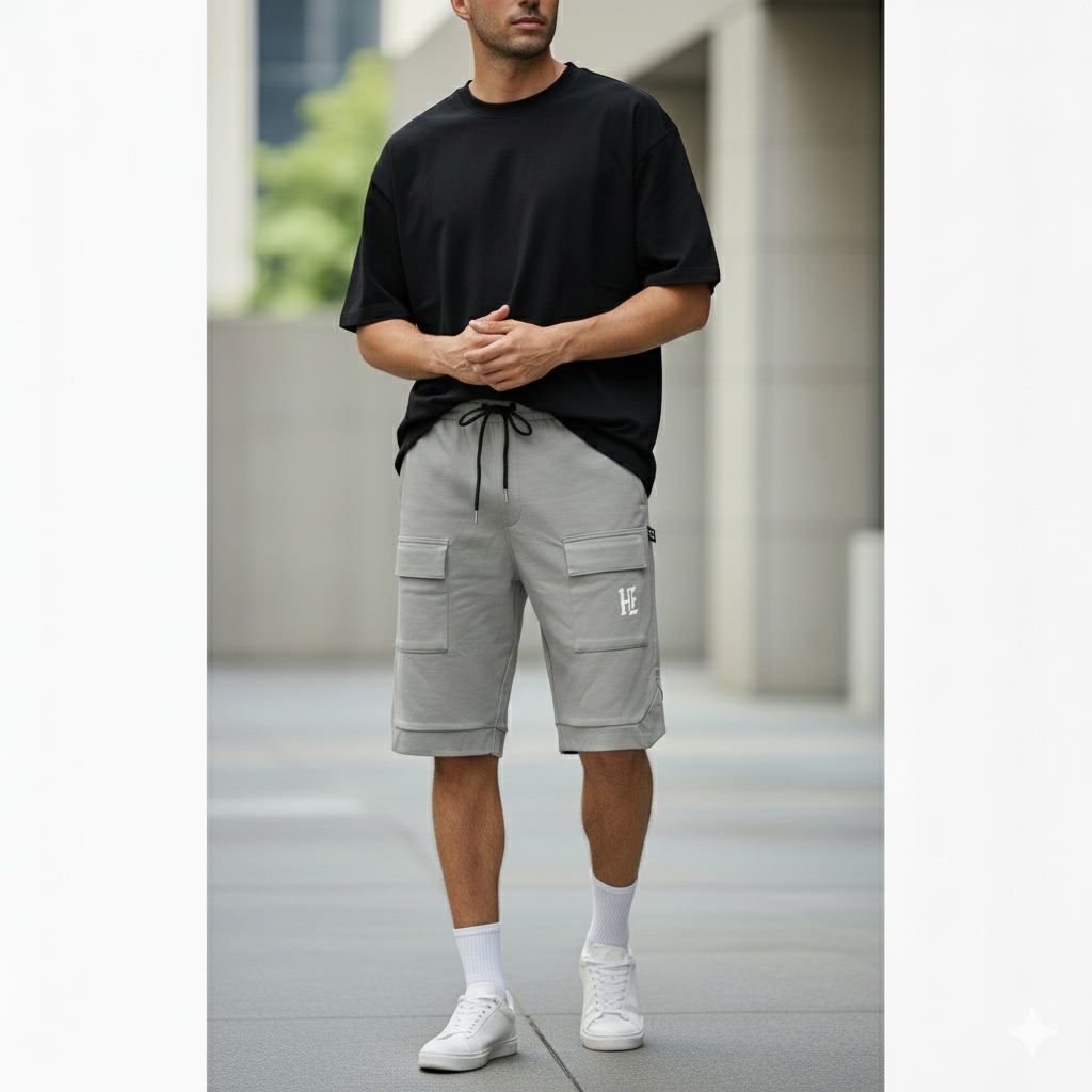 HIZ Cargo Shorts Gray