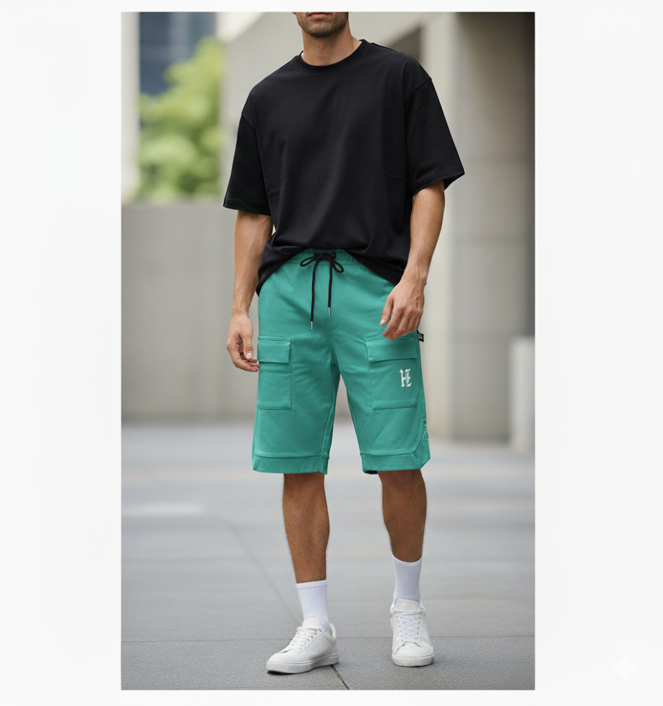 HIZ Cargo Shorts Mint Green