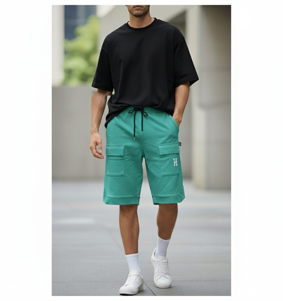 HIZ Cargo Shorts Mint Green