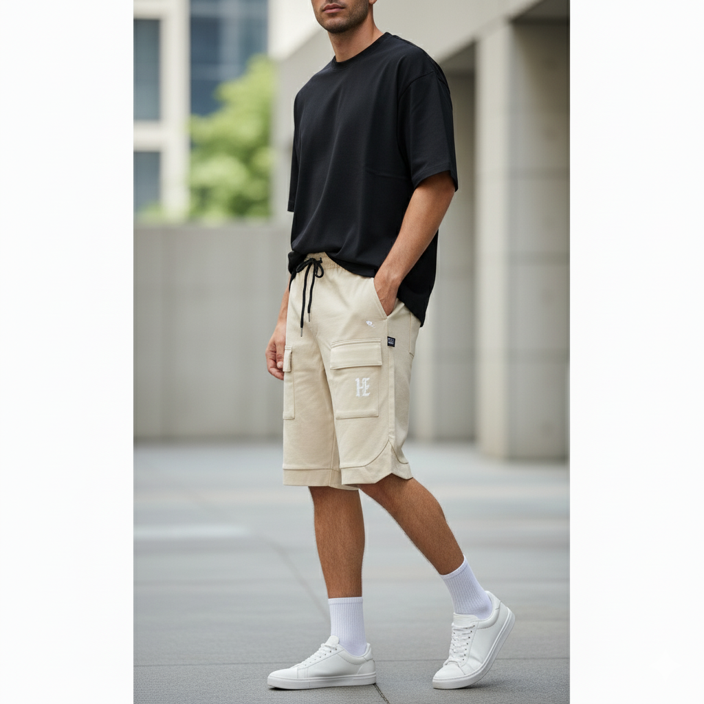 HIZ Cargo Shorts Beige