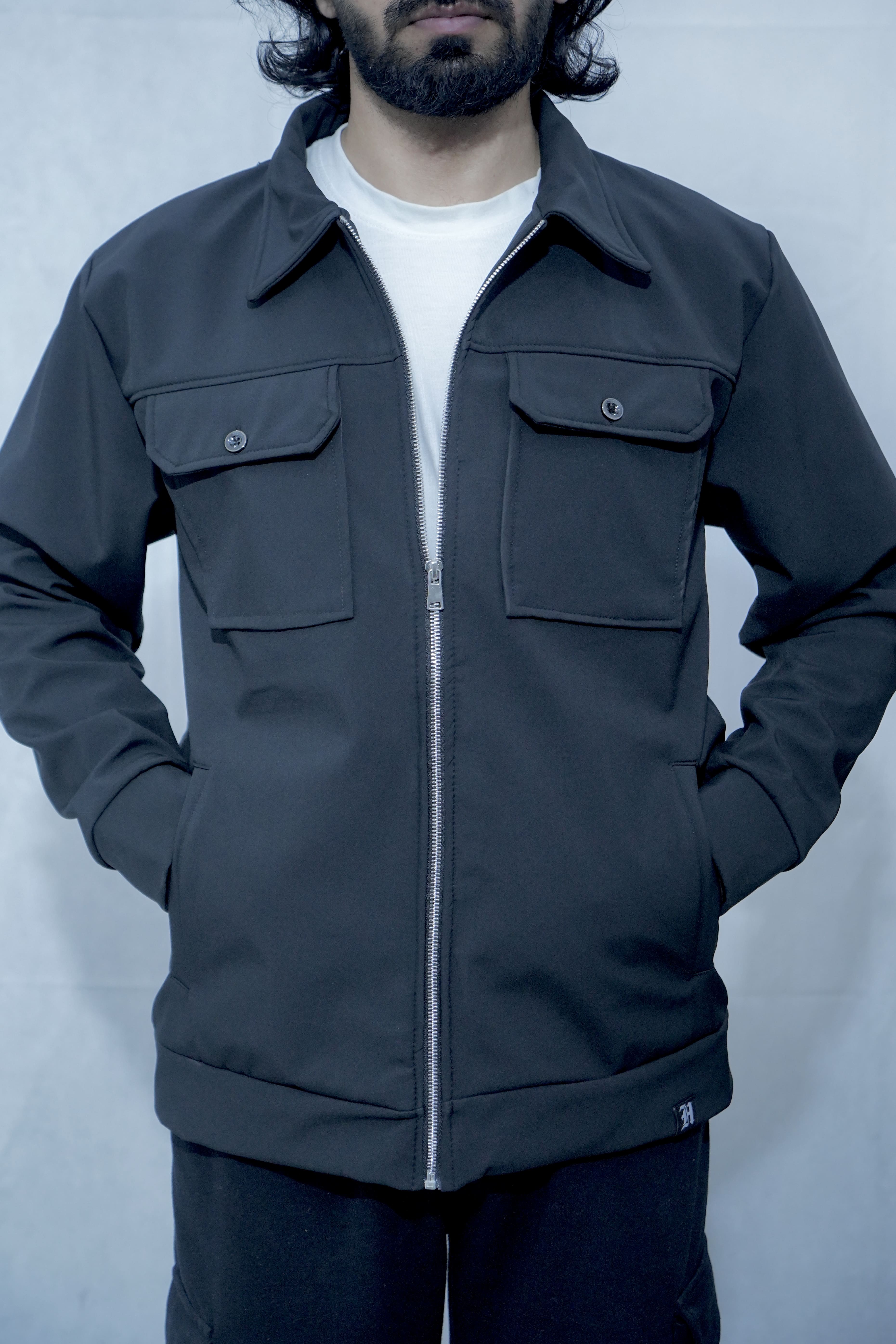 Black Softshell Jacket Pakistan – HIZ Clozet