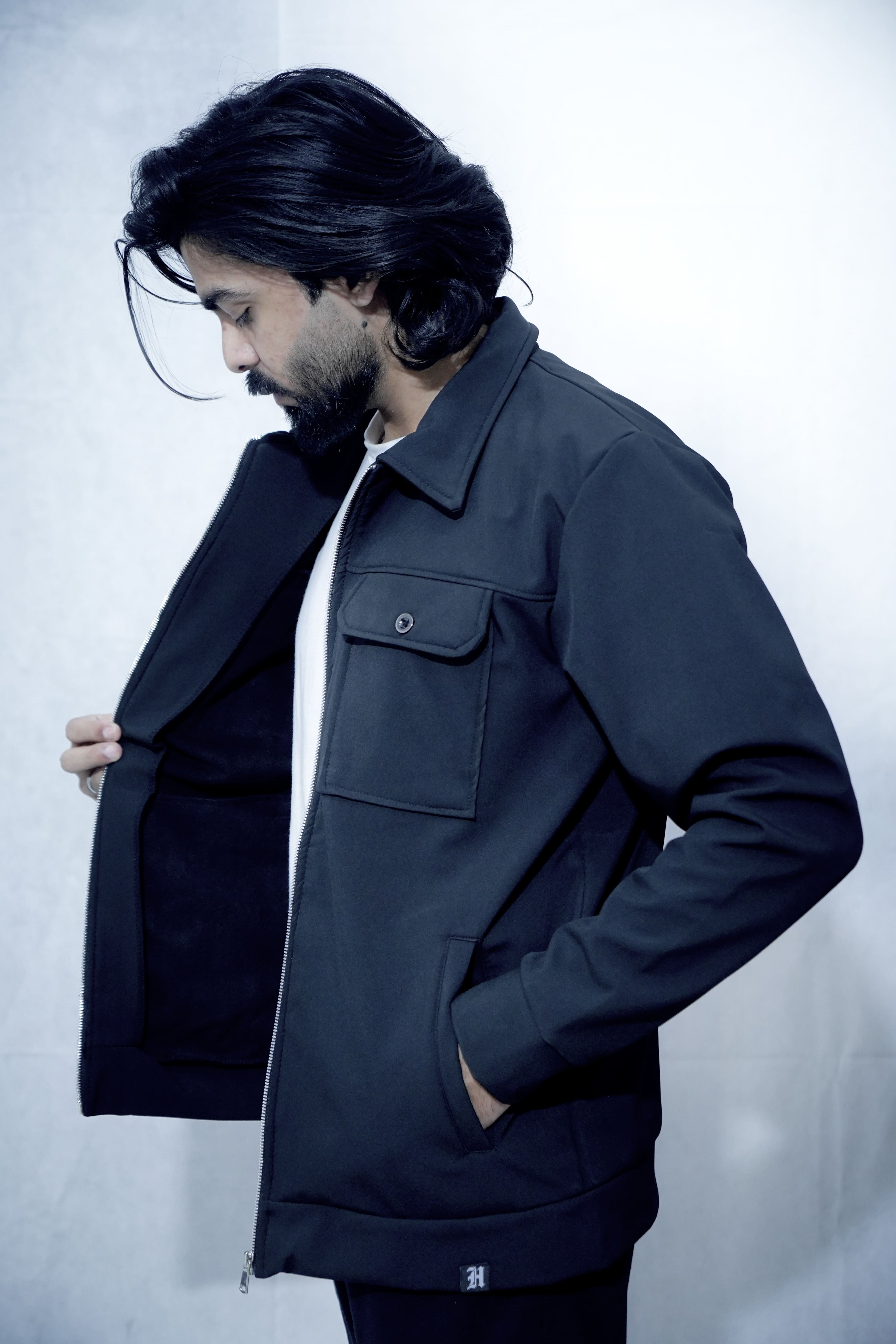 Black Softshell Jacket Pakistan – HIZ Clozet