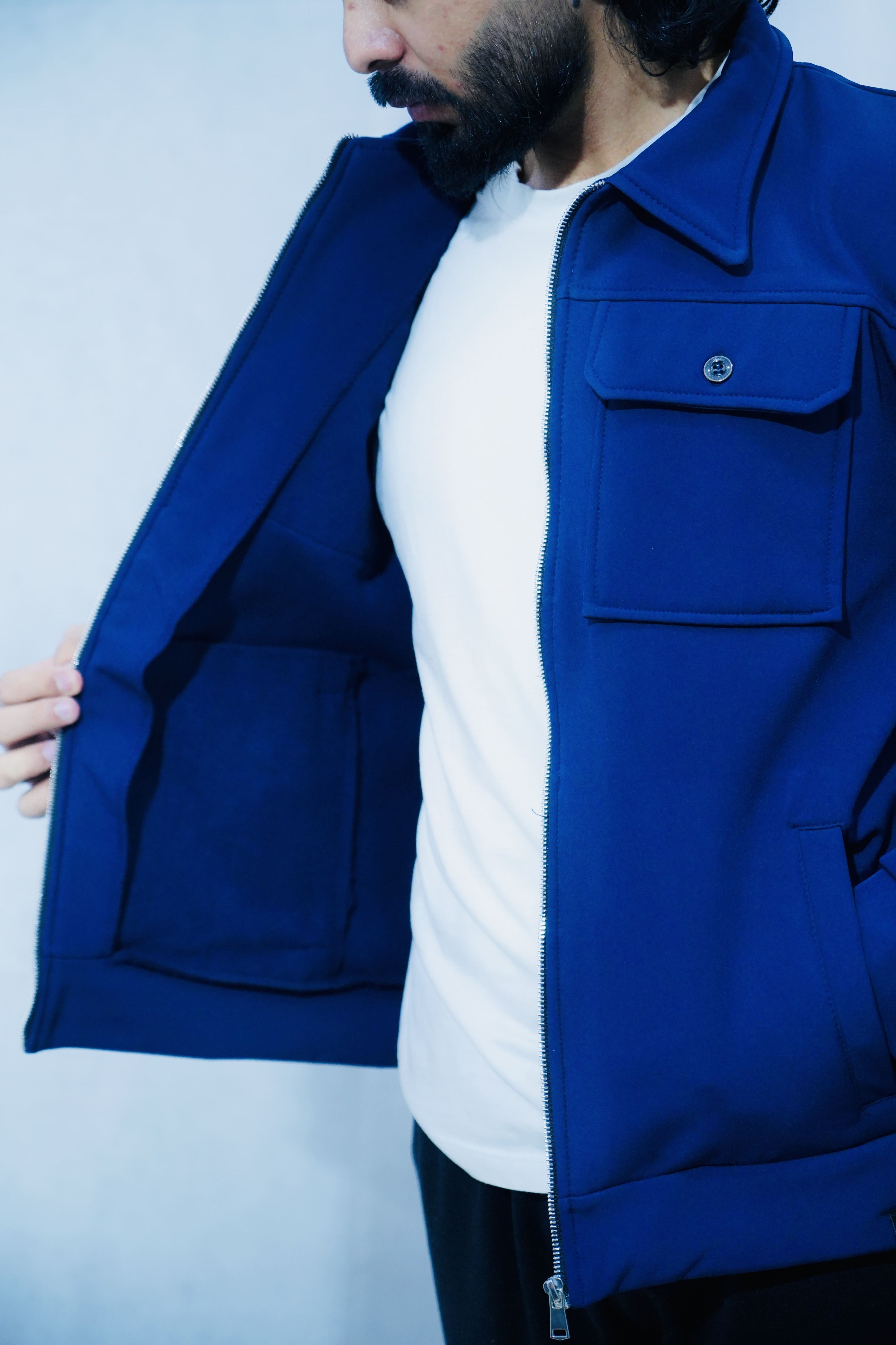 HIZ Softshell Jacket Navy Blue – Men’s Streetwear Pakistan