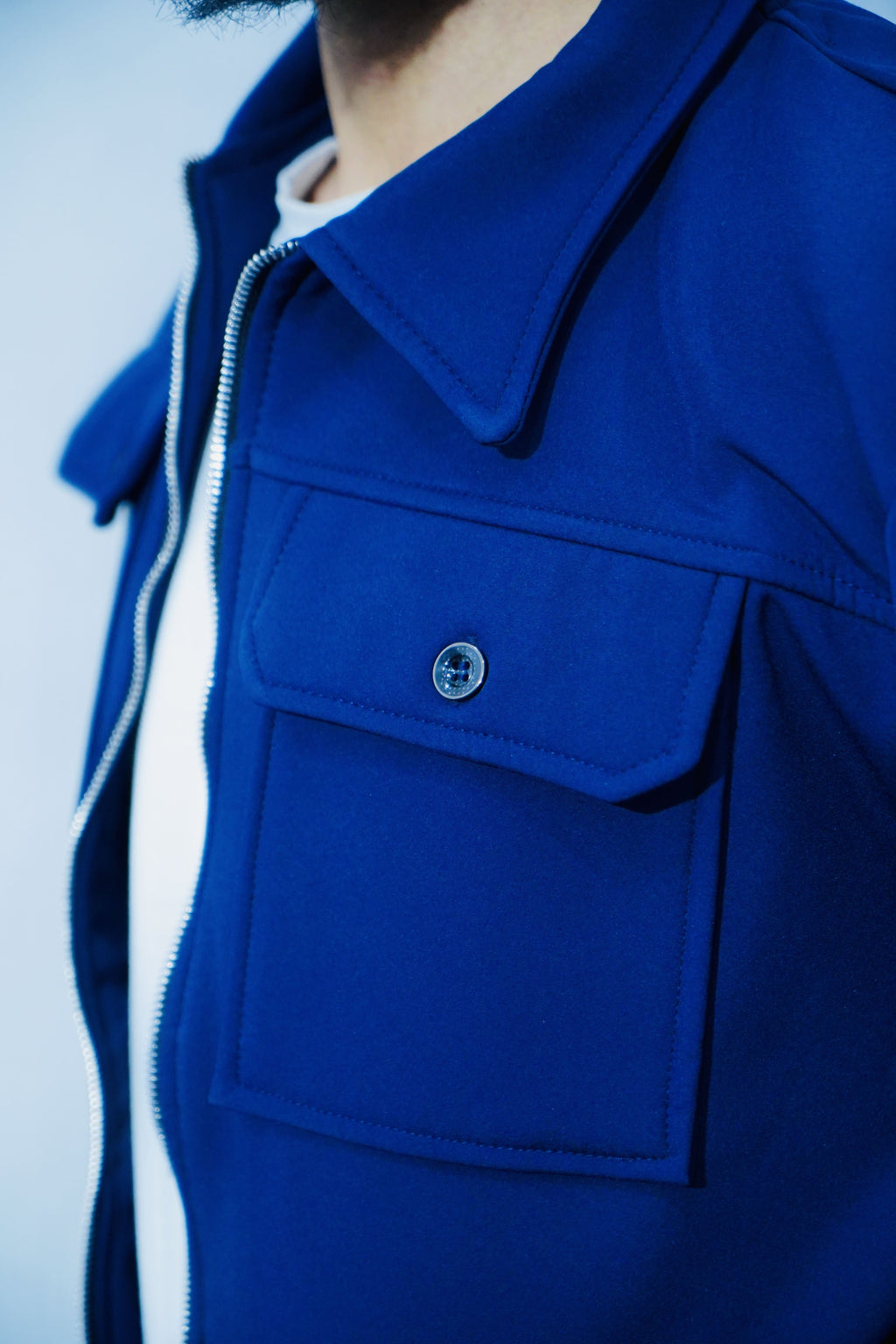 Blue Slim Fit Jacket – HIZ Clozet Men’s Outerwear